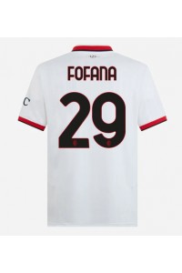 AC Milan Youssouf Fofana #29 Fotballdrakt Borte Klær 2024-25 Korte ermer